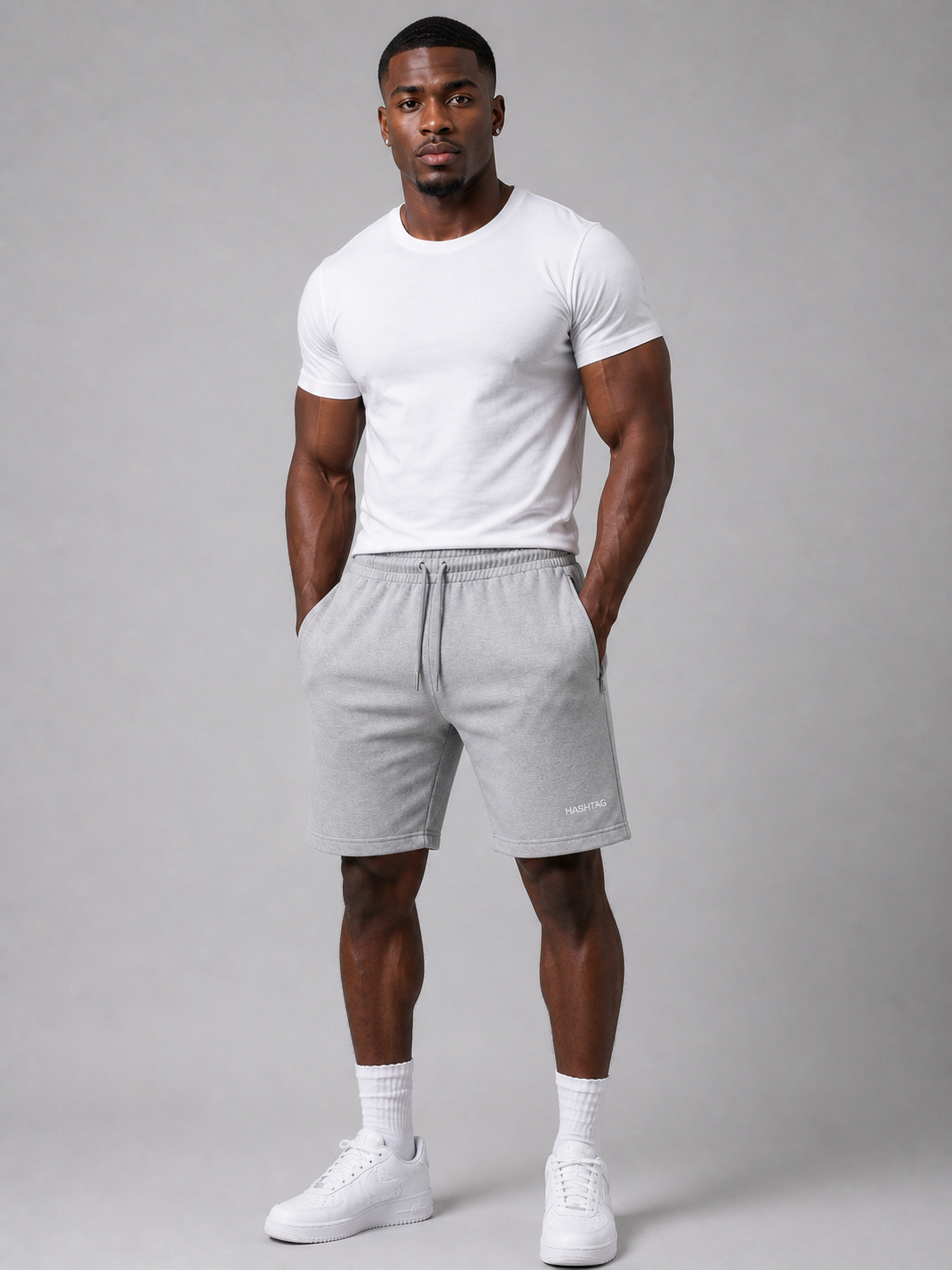 VE YRON Hashtag Edition™ Mens Shorts — Graphite Storm