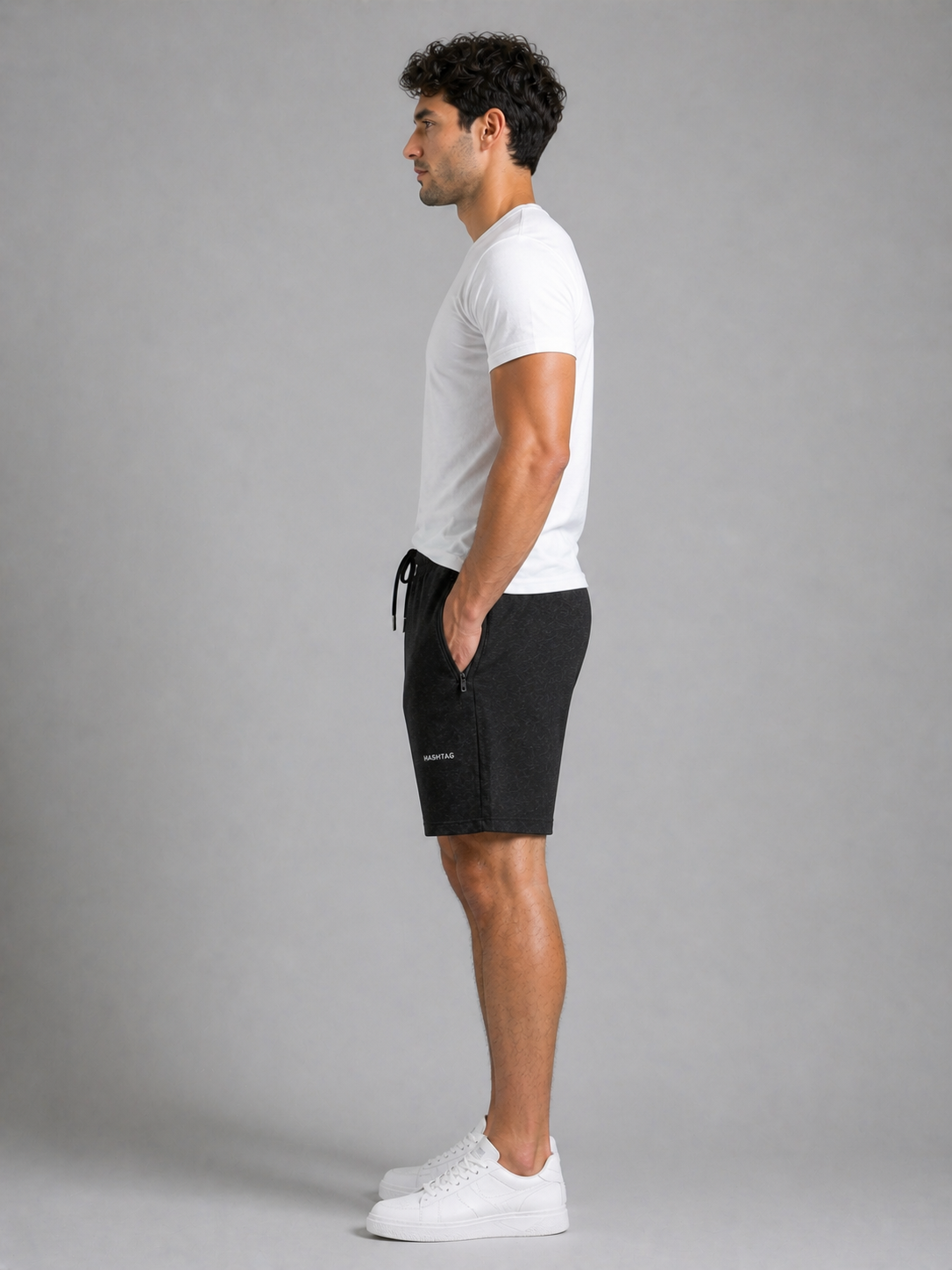 VE YRON Hashtag Edition™ Mens Shorts — Graphite Storm