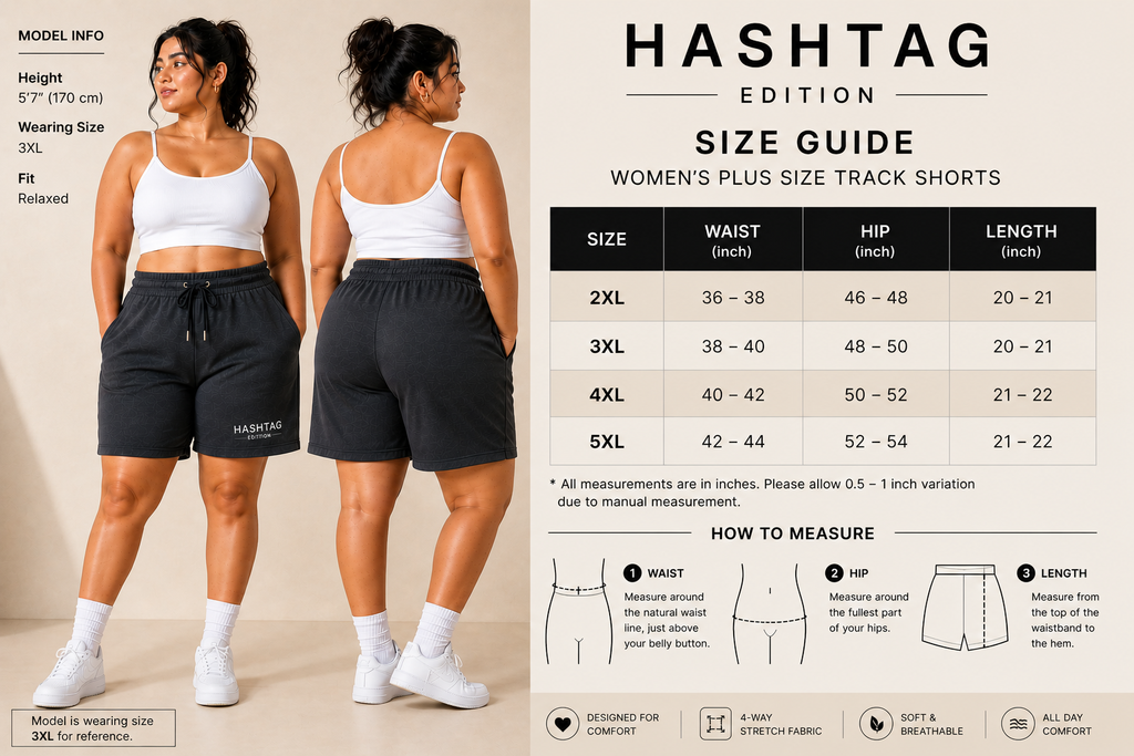 VE YRON Hashtag Edition™ Plus Women’s Shorts —Graphite Storm