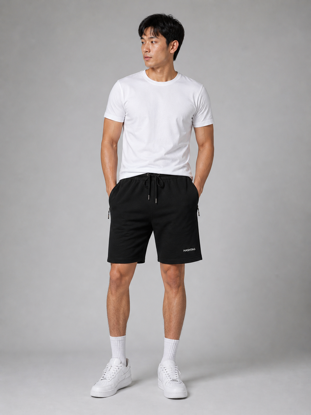 VE YRON Hashtag Edition™ Mens Shorts — Phantom Black