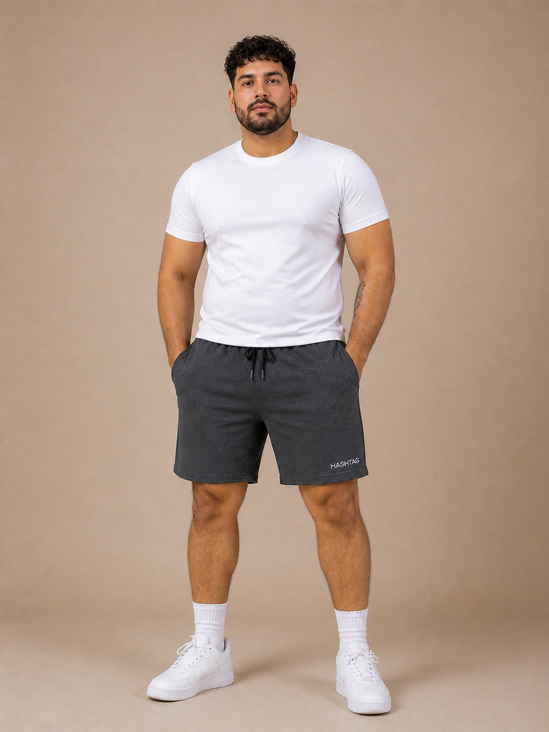 VE YRON Hashtag Edition™ Mens Plus Shorts —Graphite Storm